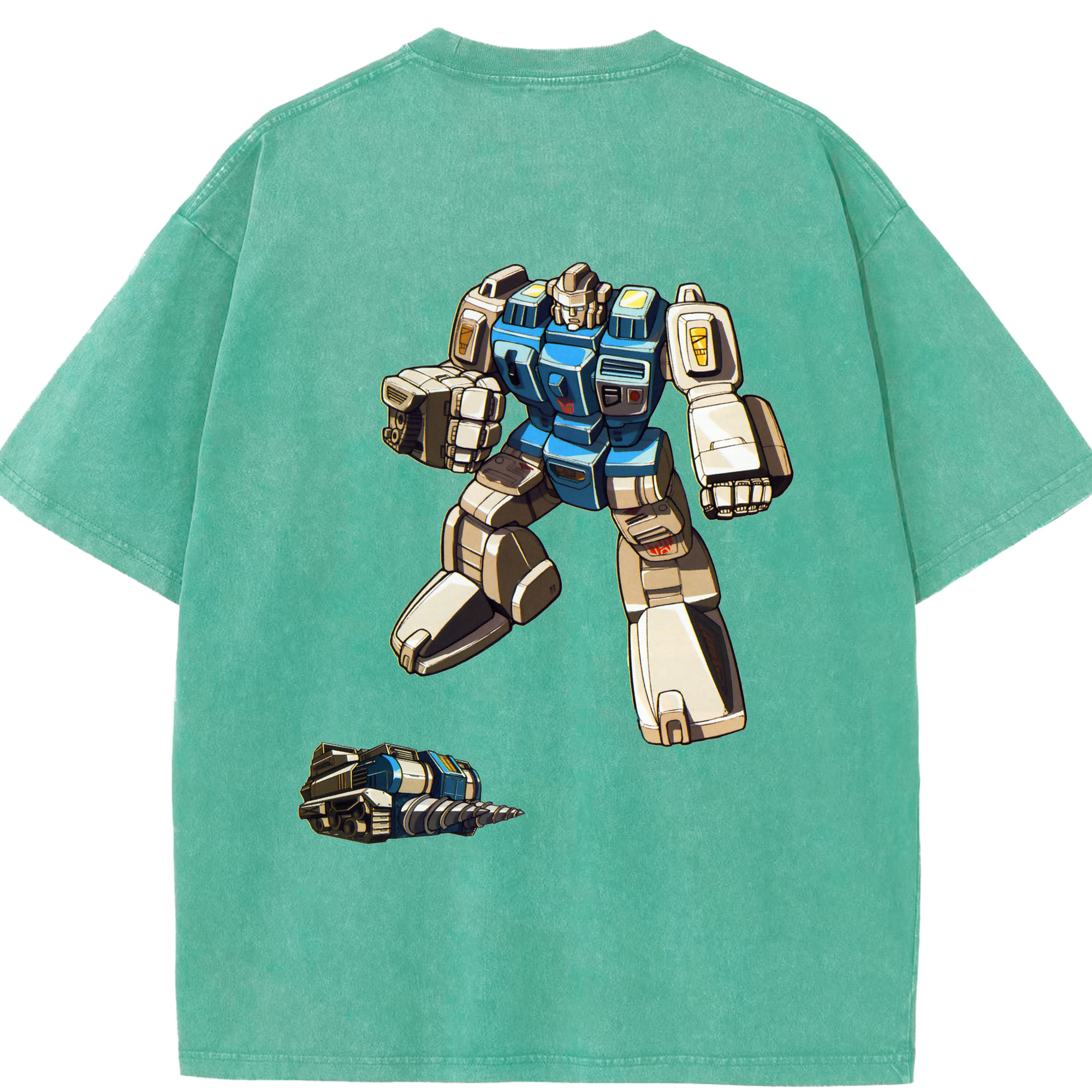 （画像用）  綿100% ヴィンテージ風 半袖Tシャツ（背面プリント）